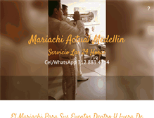 Tablet Screenshot of mariachiactualmexicano.com